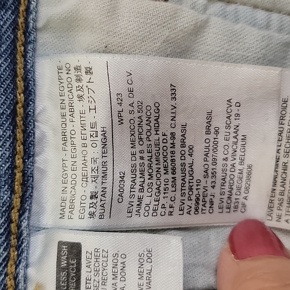 Levi's 501 Button Fly Faded & Distressed Raw Hem Blue Jeans 33 X 29 - Picture 10 of 12